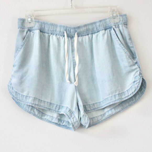 Sonoma Goods for Life Pants - Sonoma Light Blue Breezy Casual Adjustable Tie Shorts Small